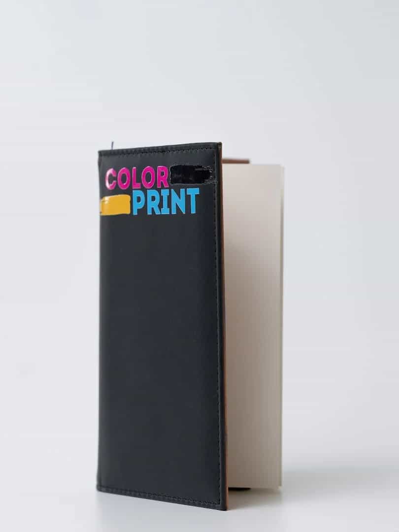 Color Print — блокнот и каска с логотипом