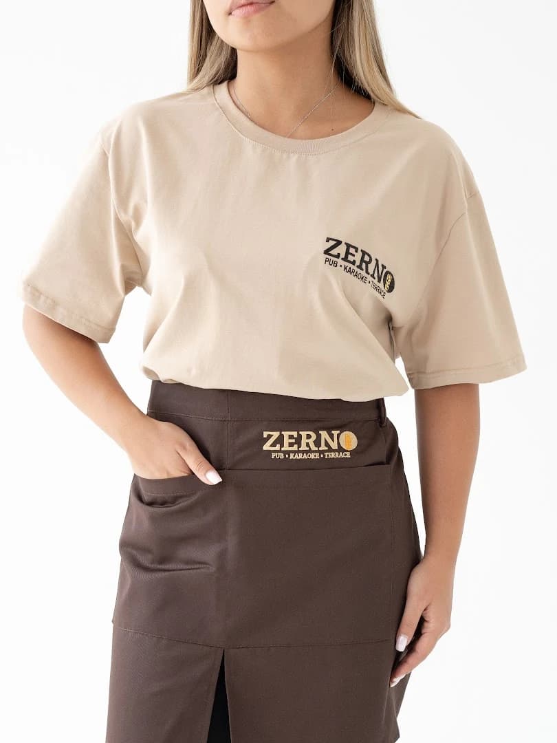 ZERNO: Бір стильдегі футболка мен алжапқыш